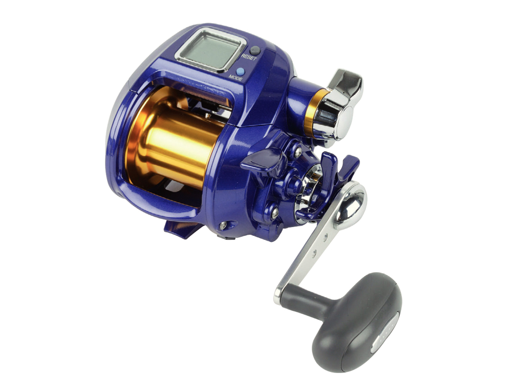Moulinet De Pêche électrique Rechargeable - Rapport 6.3:1, écran Compteur De Ligne, Alarme De Touche - Frein Max 10 Kg