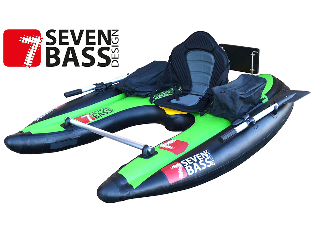 Float Tube Seven Bass Flatform Vert Integral Pêche