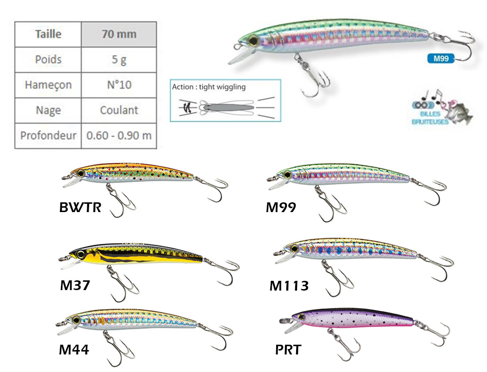 Isca Artificial Yo-Zuri PINS Minnow 70mm - Azul Cromado Para Pesca