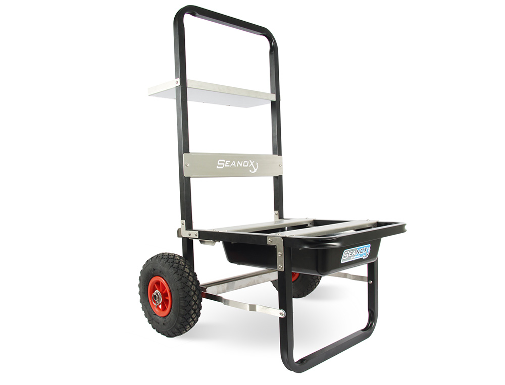 Chariot de Plage avec Grandes Roues en Mousse 30,5 cm, Chariot de Transport 76x39