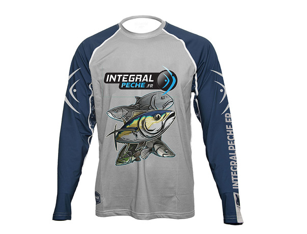 T-Shirt UPF 50 sans capuche Intégral Pêche by Kuruk