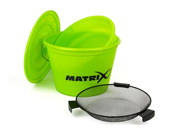 Set Matrix Seau 20 litres avec couvercle + tamis et bassine interne