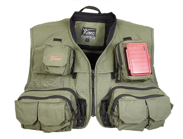 Gilet de pêche JMC Specialist Olive V4