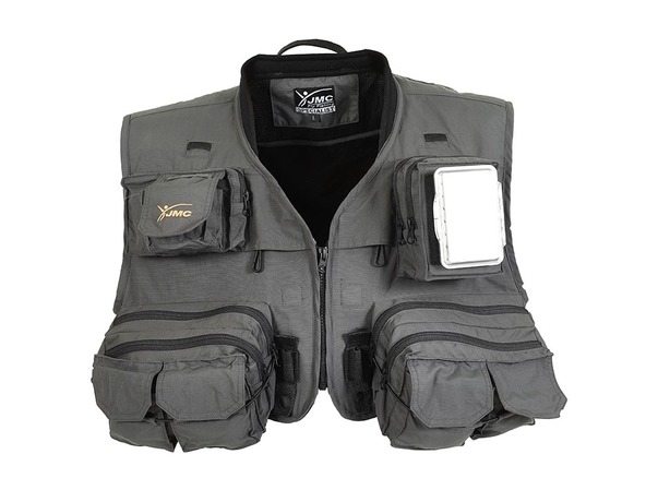 Gilet de pêche JMC Specialist Gris V4
