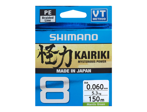 Tresse Shimano Kairiki S8 vert 150m