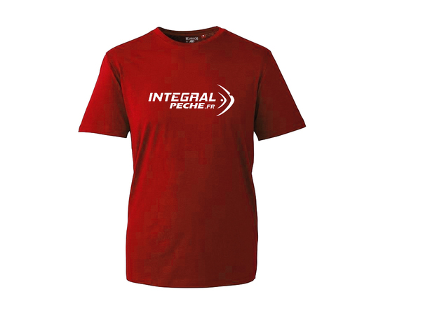 T-shirt Logo Intégral Pêche Rouge