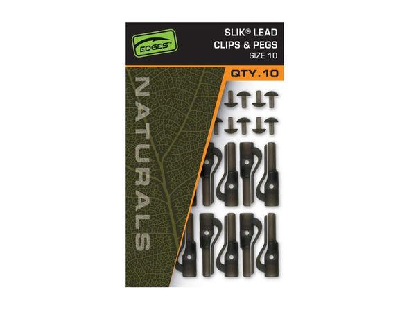 Clip Plomb Fox Edges Naturals Slik Lead Clip& Pegs taille 10