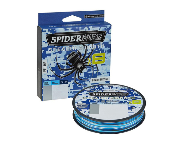 Tresse Spiderwire Stealth Smooth 8 blue camo 300m