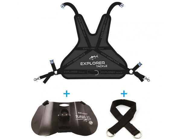 Combo Explorer Tackle Harnais Dorsal + Baudrier Tuna-XL