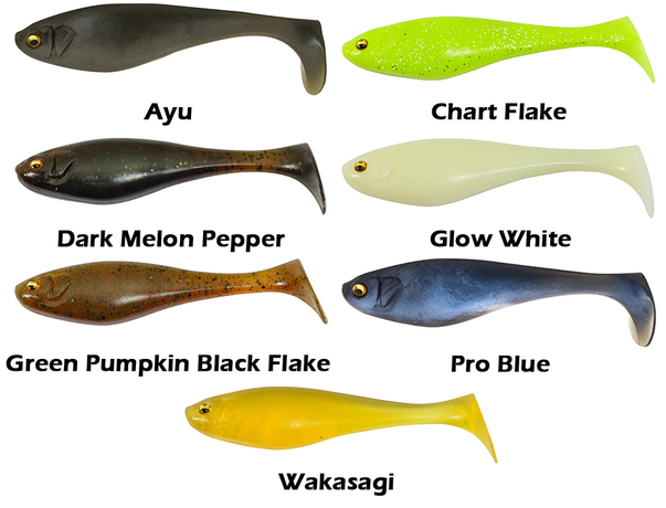 Leurre souple Megabass Knife Back Shad 98mm