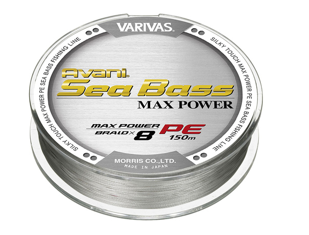 Tresse Varivas Sea Bass Max Power X8 Grise