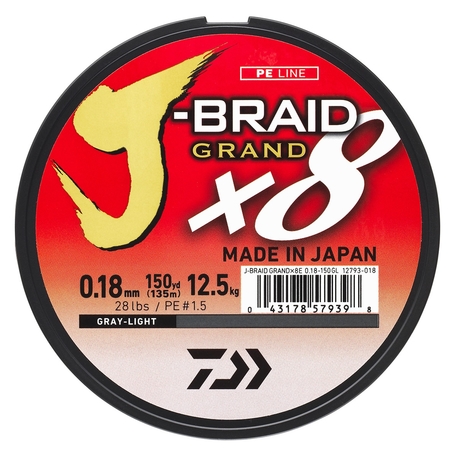 Tresse Daiwa J-Braid Grand X8 135m chartreuse