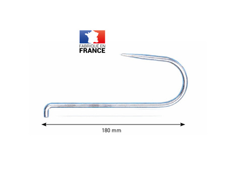 Crochet acier zingué Amiaud à ligaturer