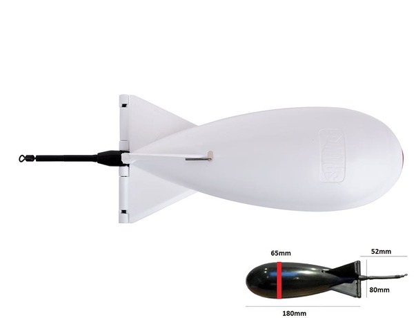 Spomb Bait Rocket Large Blanc