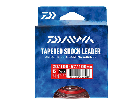 Arraché Daiwa Surf Taper Leader Rouge 15 m