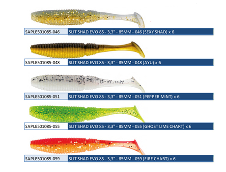 Leurre Sakura Slit Shad Evo 3.3\'\'