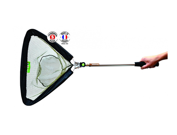 Epuisette Pafex Ayu Manche Alu dépliable filet sans noeud