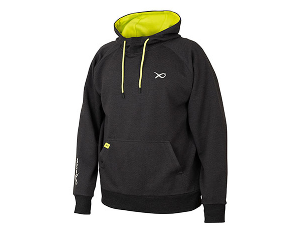 Sweat à capuche Matrix Noir Chiné