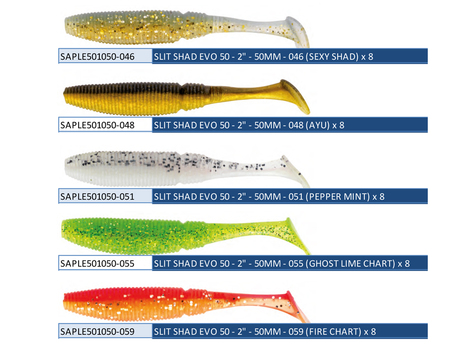 Leurre Sakura Slit Shad Evo 2\'\'