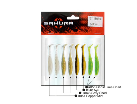 Leurre Sakura Slit Shad Evo 2\'\'