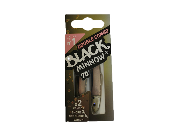 Double Combo Fiiish Black Minnow Vairon taille 1