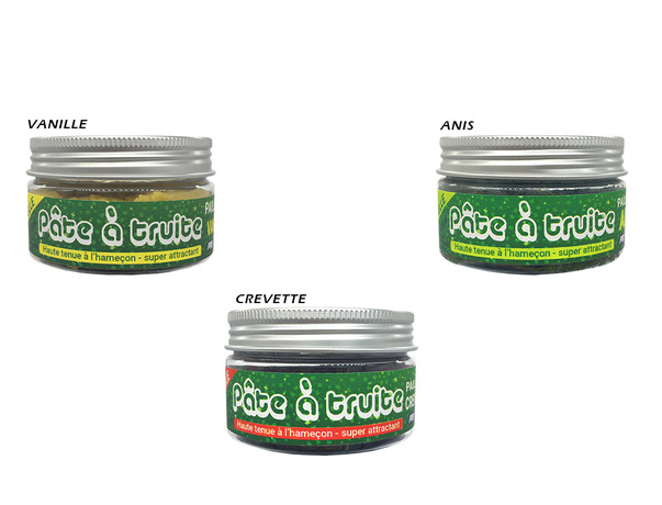 Pâte à truite pailletée Proriver Xboost 100% naturel 90g