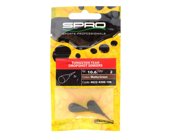 Plomb drop shot poire Spro Tungsten Camo
