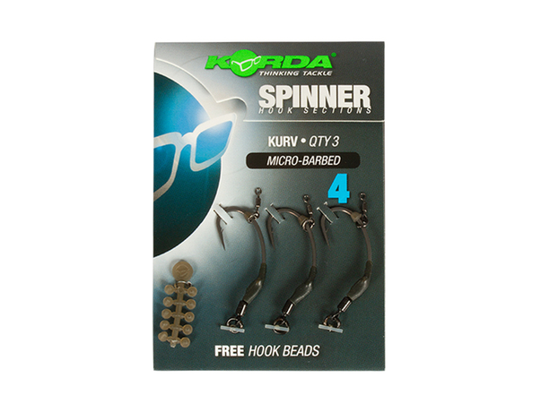 Hameçon Korda Spinner Hook Section Kurv (x3)