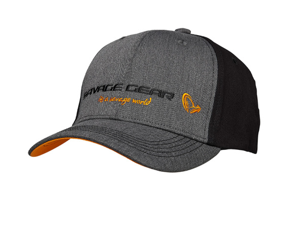 Casquette Savage Gear Strike Grey Melange Black