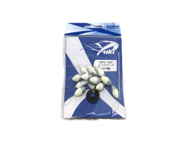 Perles flottantes Yuki ovales 14x7mm blanc gris