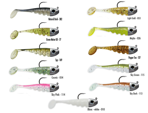 Leurre monté Delalande Toupti Shad 3cm 2g.