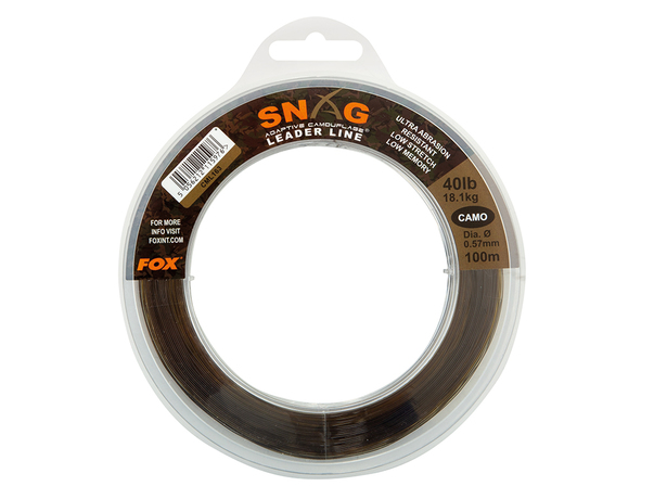 Tête de ligne Fox Snag Leader Camo 40lb