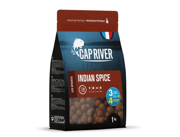 Bouillettes Cap River 1kg Indian Spice