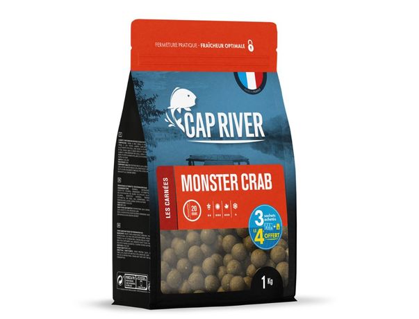 Bouillettes Cap River 1kg Monster Crab