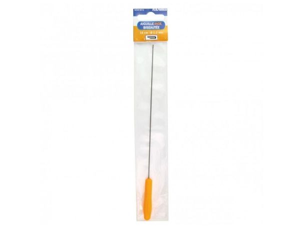 AIGUILLE BISEAUTÉE A MANCHE EN PLASTIQUE INOX FLASHMER