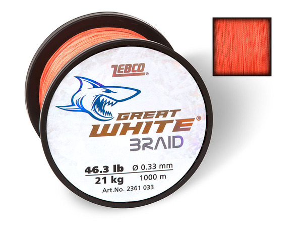 Tresse Zebco Great White 1000 m