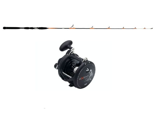 ENSEMBLE CAN VOLKOM 190cm 2 BRINS 200-400G Max + MOULINET OX 20T OXEAN 2