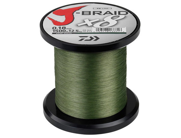 Tresse Daiwa J Braid X 8 vert 3000 m.