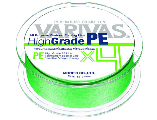 Tresse Varivas HighGrade PE X4 150m Vert