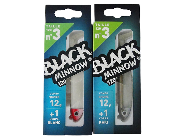 Combo Shore Fiiish Black Minnow 12cm _ 12g.
