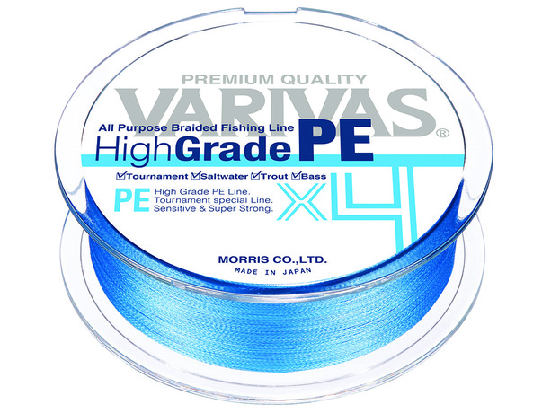 Tresse Varivas HighGrade PE X4 150m Bleu