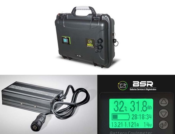 Valise lithium BSR LifePo4 Gen2 36 V 100 Ah + sans sortie sondeur