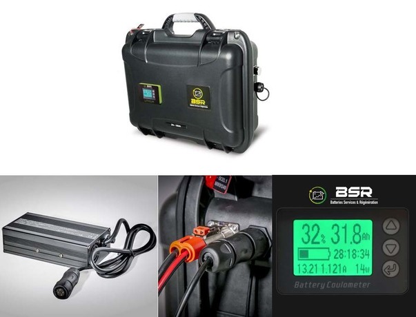 Valise lithium BSR LifePo4 Gen2 24 V 100 Ah + 1 Sortie sondeur 20Ah 13.8V