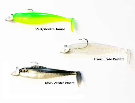 Leurre Souple Monté Powerline BJ Shad 12cm