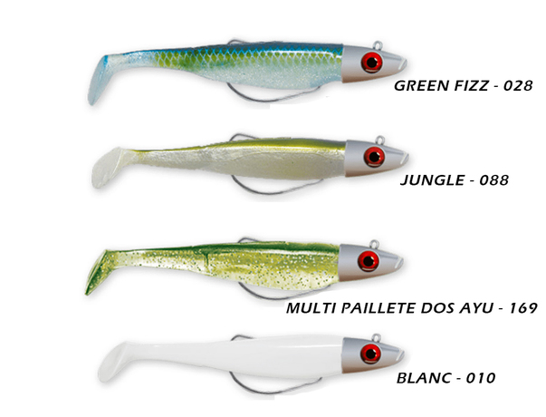 Leurre Delalande Swat Shad monté 11cm 10g.