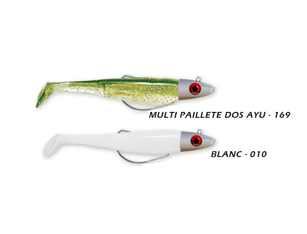 Leurre Delalande Swat Shad monté 11 cm tête 20g.