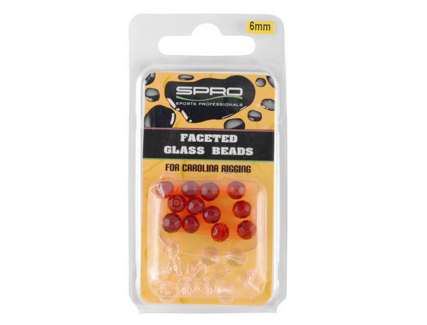 Perles Spro blanches et rouges