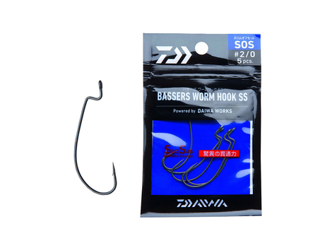 Hameçon Daiwa Bassers Worm Hook SOS