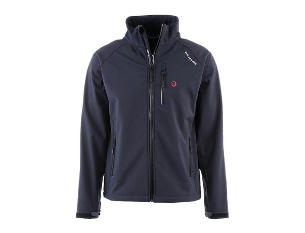 Veste Softshell Zippé Bermudes Navy Noir
