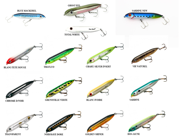 Leurre de surface mini spook Heddon 85mm